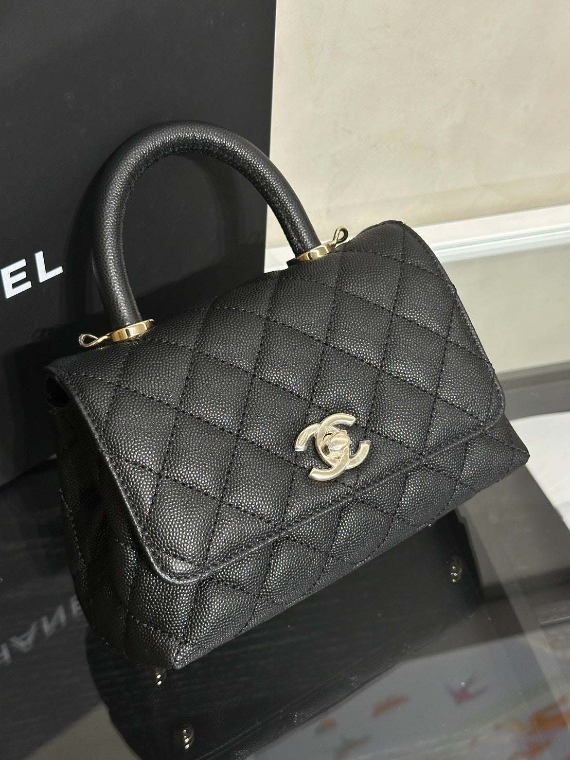 CHANEL Coco Handle - Mini黑金