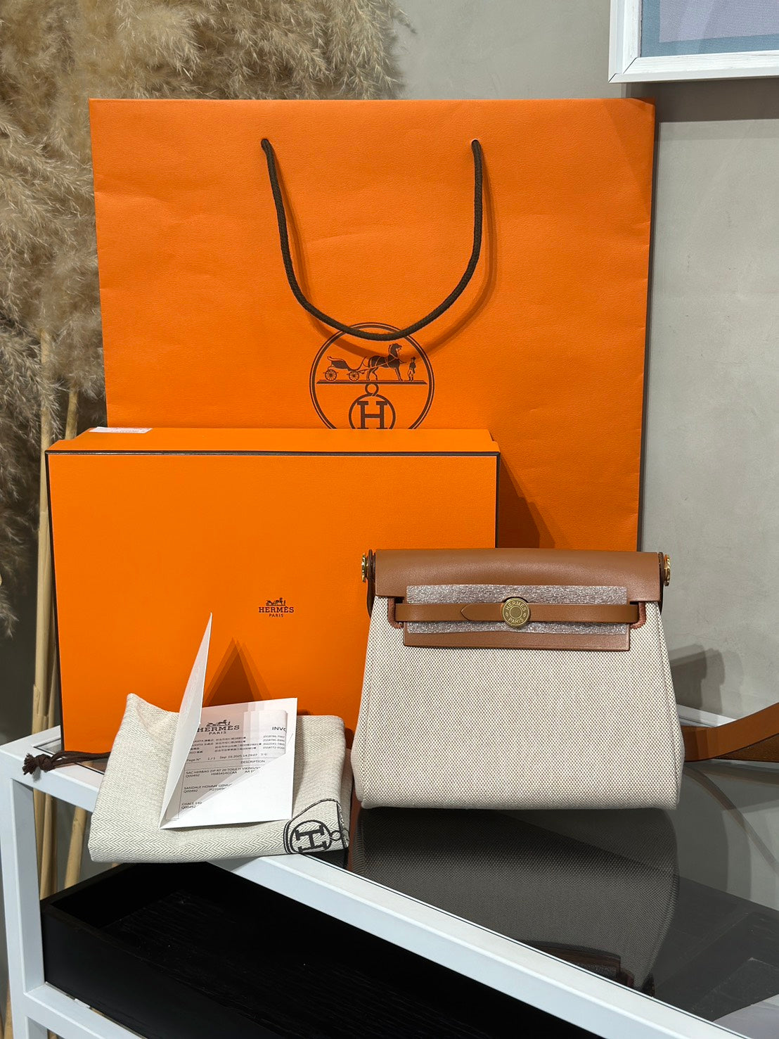 HERMES Herbag Zip 20 - Gold 37 金棕金 K