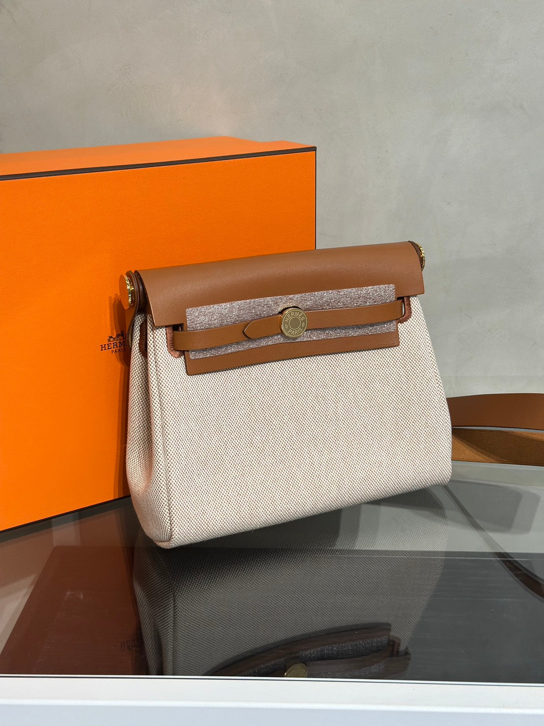 HERMES Herbag Zip 20 - Gold 37 金棕金 K