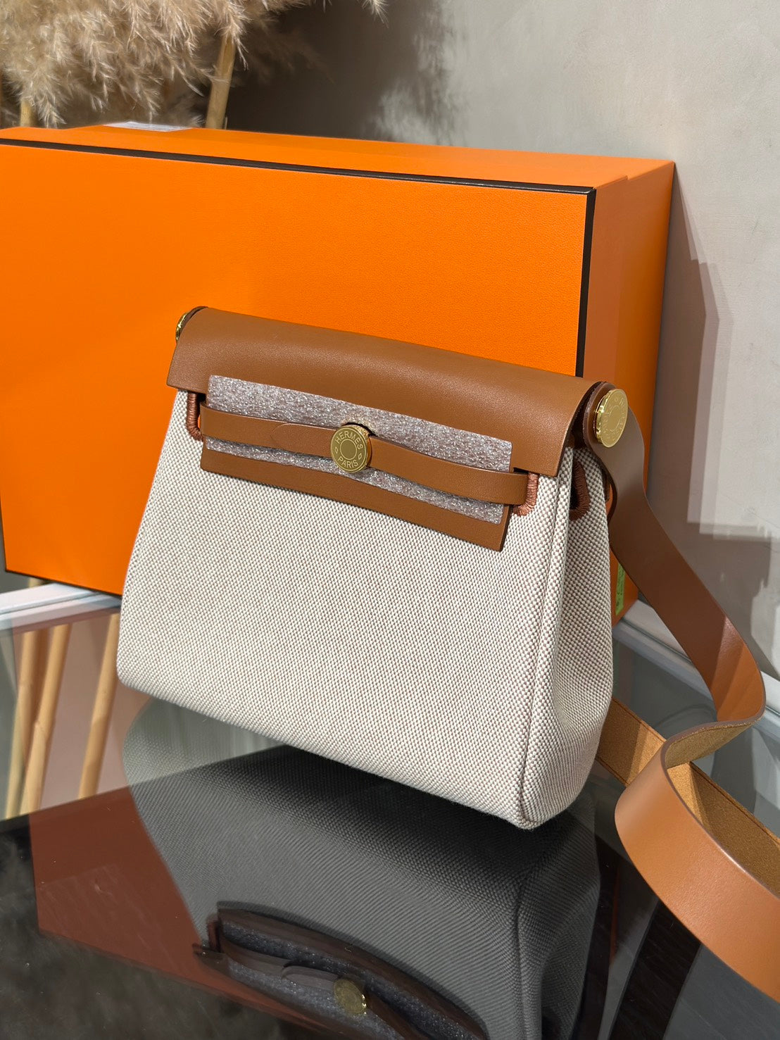 HERMES Herbag Zip 20 - Gold 37 金棕金 K