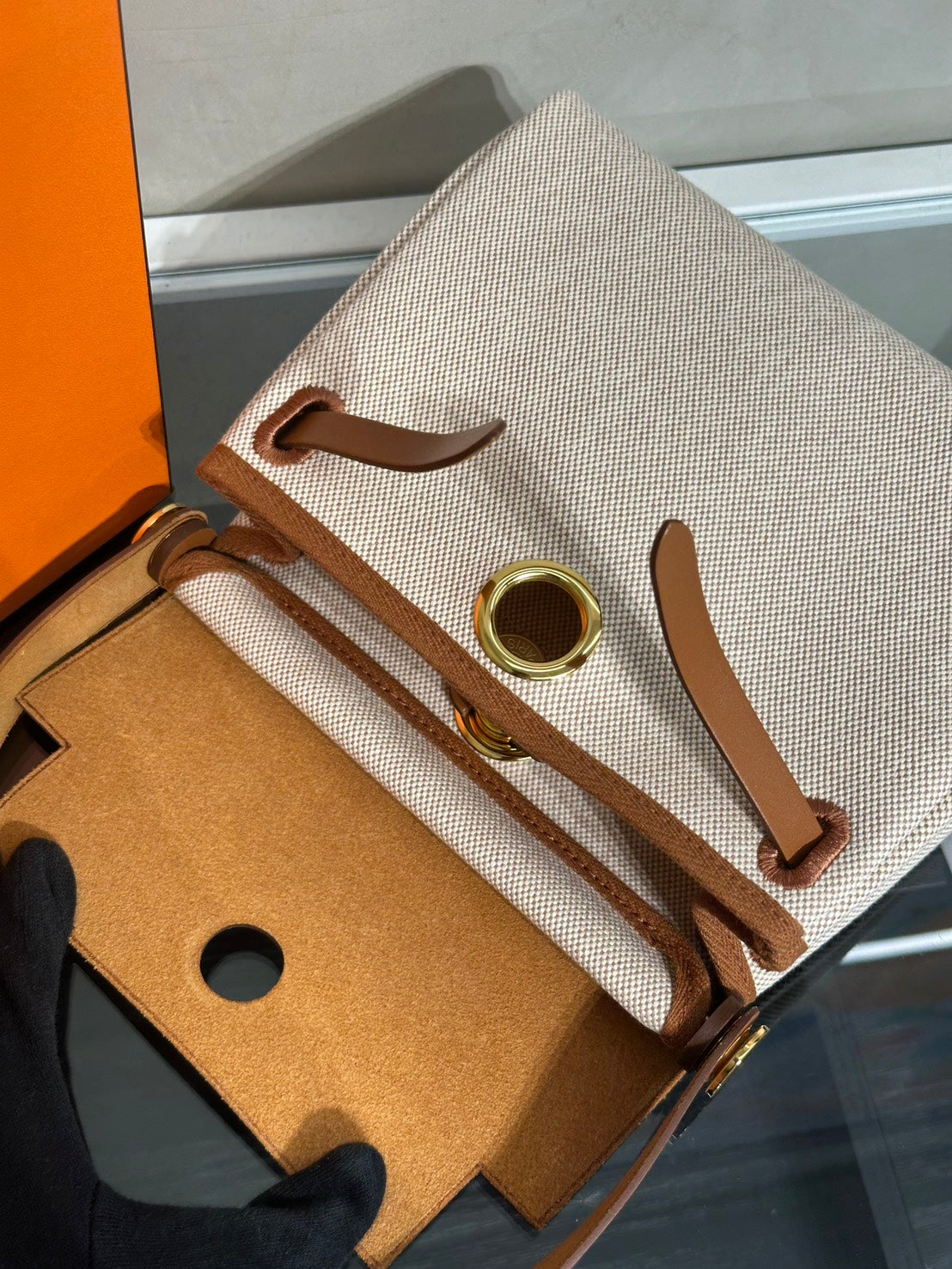 HERMES Herbag Zip 20 - Gold 37 金棕金 K