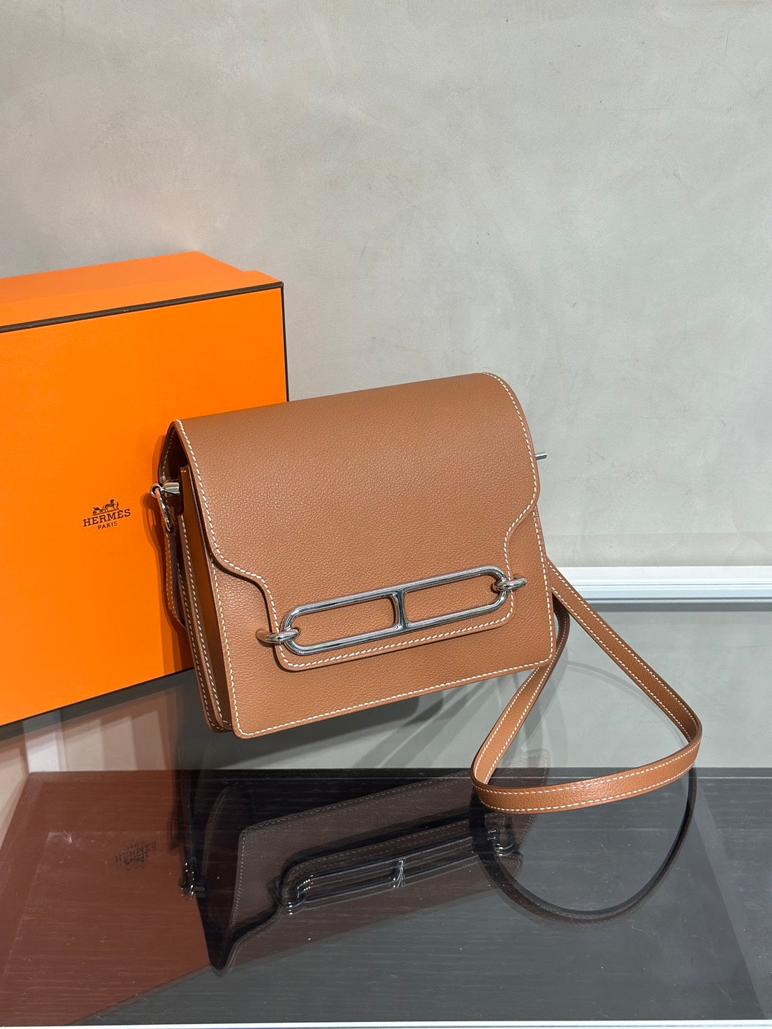 HERMES Mini Roulis - Gold 37 金棕銀 K