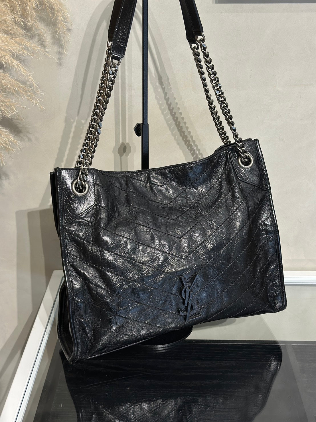YSL Niki Tote - 中號黑