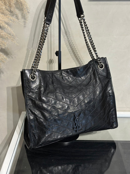 YSL Niki Tote - 中號黑