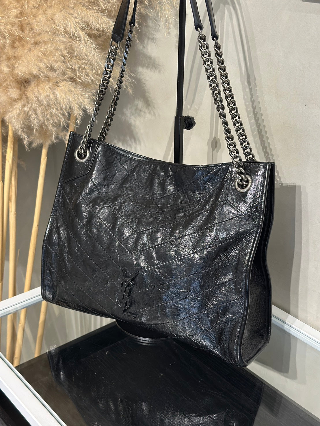 YSL Niki Tote - 中號黑