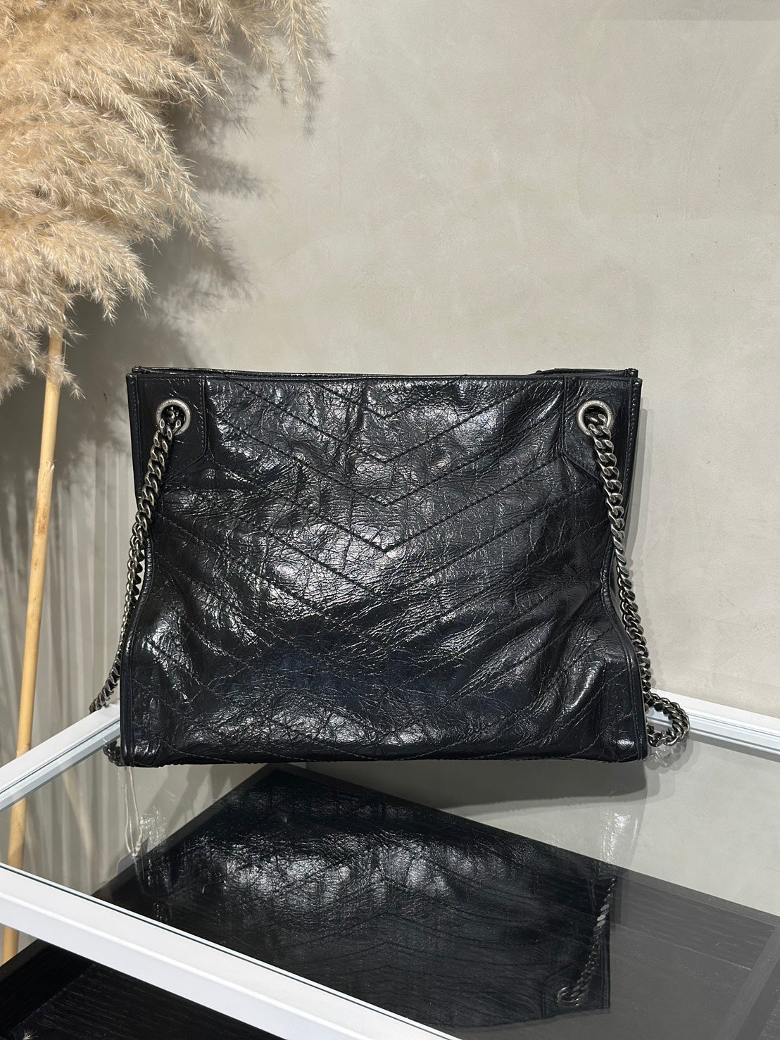 YSL Niki Tote - 中號黑