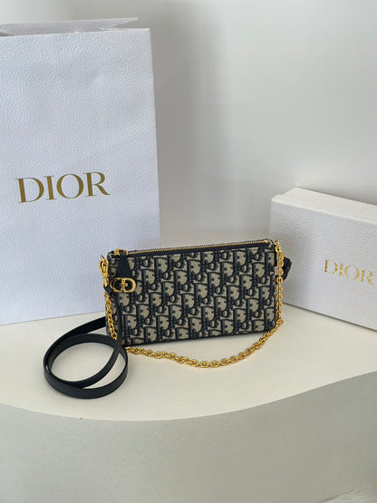 DIOR 30 Montaigne雙肩帶麻將包
