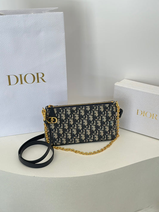DIOR 30 Montaigne雙肩帶麻將包
