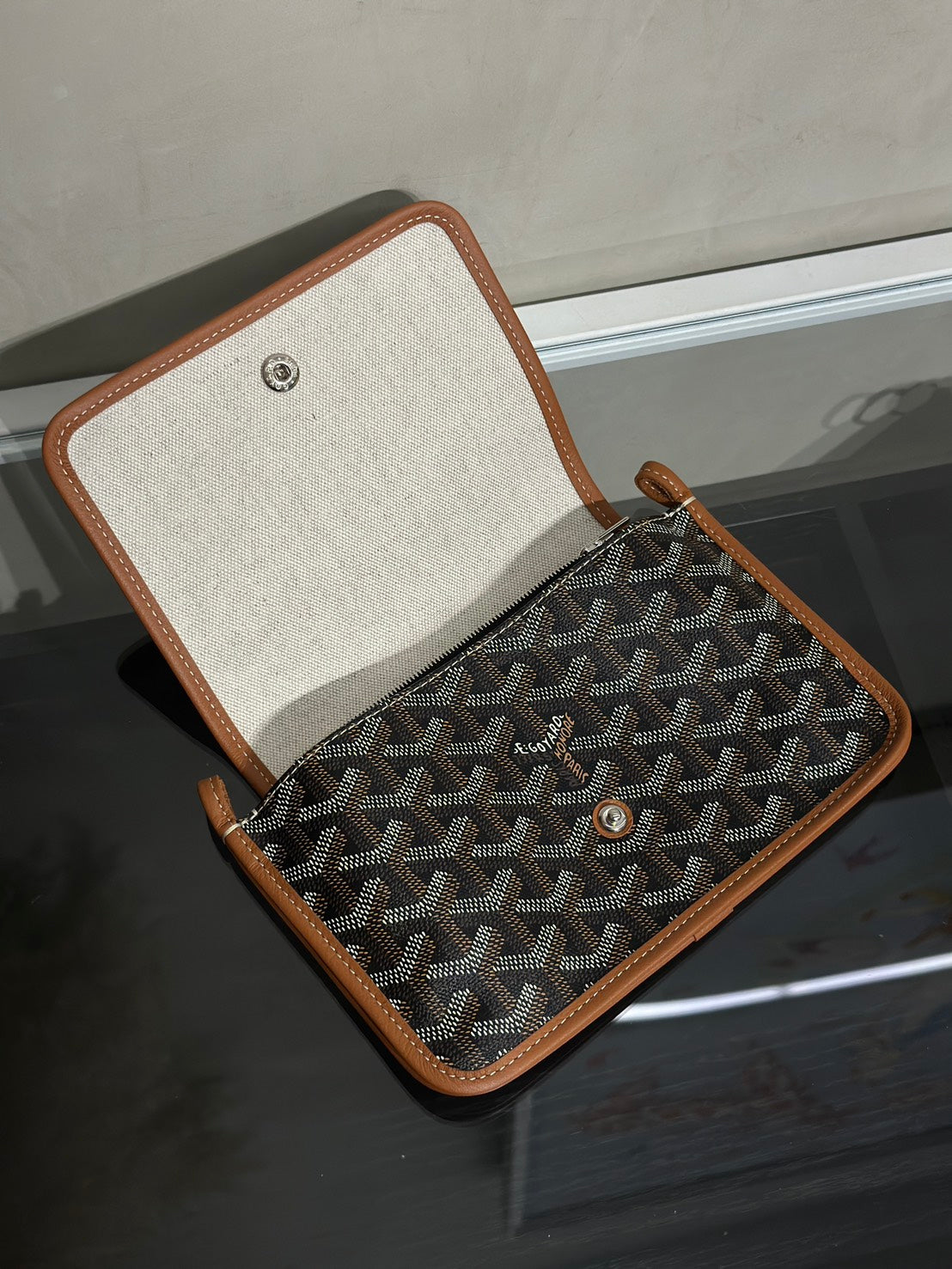 GOYARD Plumet 信封小包 - 棕