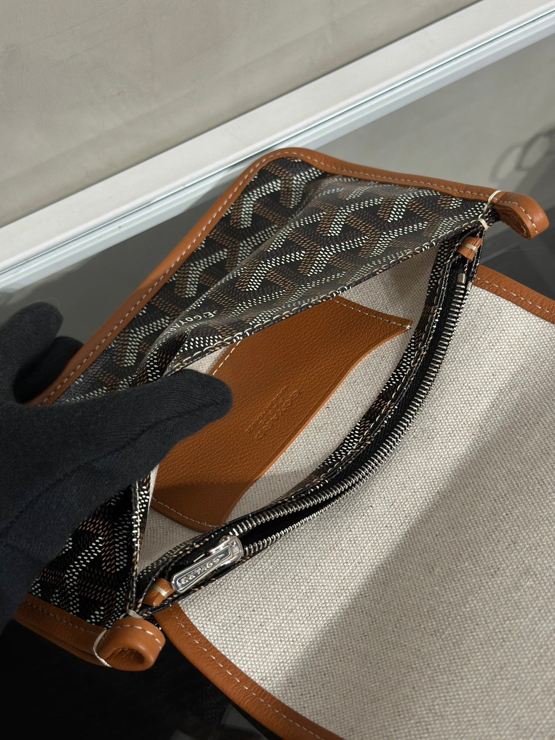 GOYARD Plumet 信封小包 - 棕