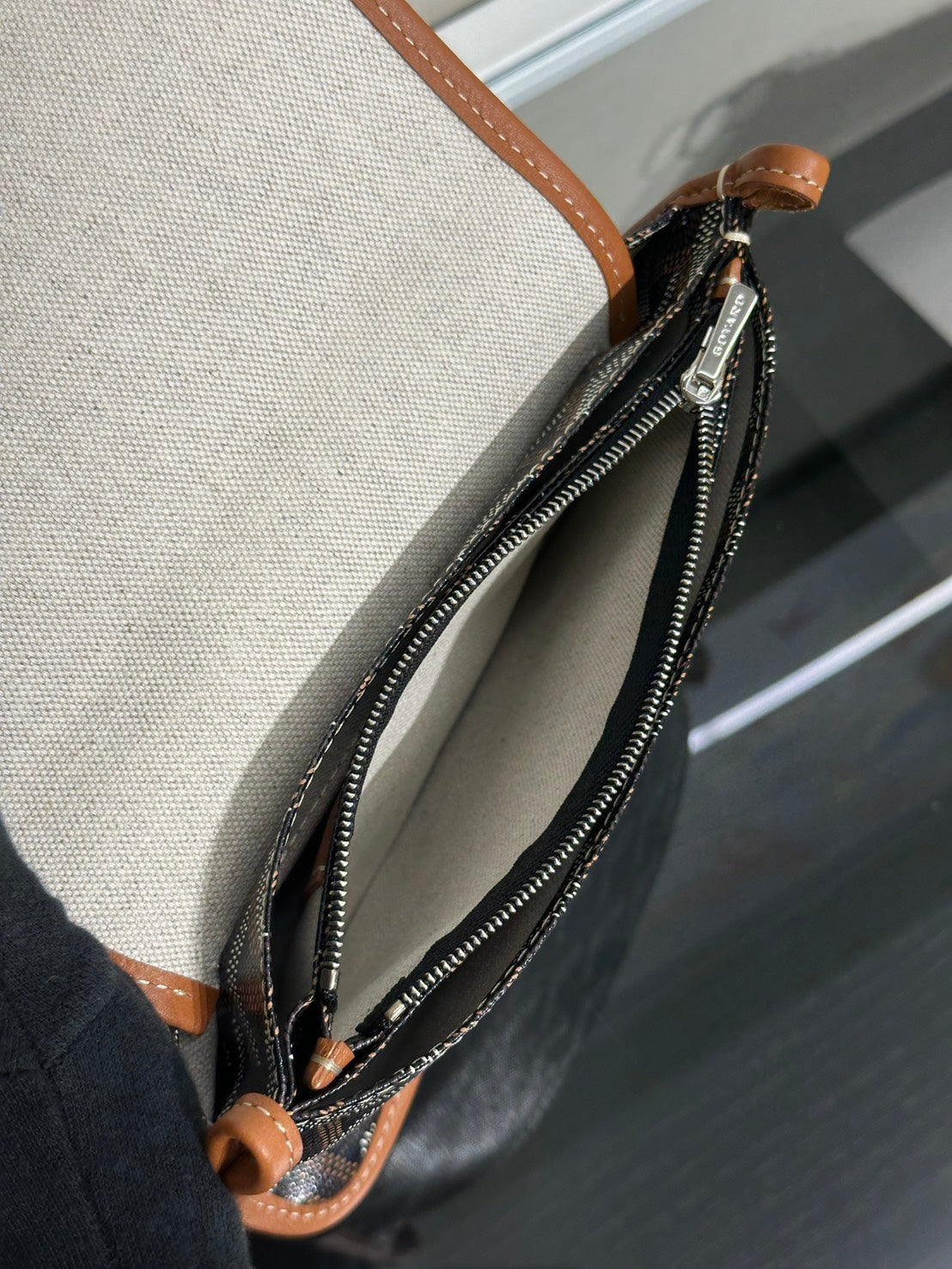 GOYARD Plumet 信封小包 - 棕