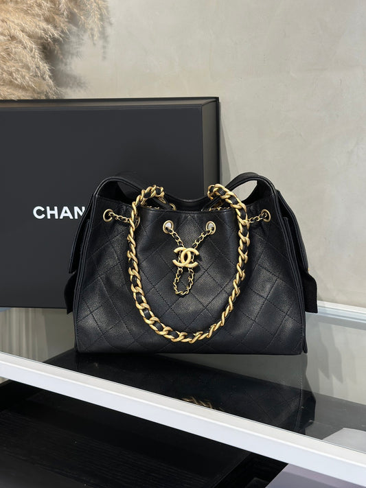 CHANEL 25 Hobo Bag - 小號黑金