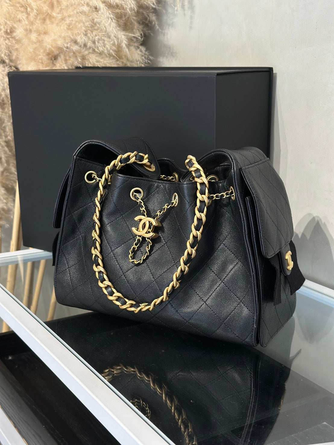 CHANEL 25 Hobo Bag - 小號黑金
