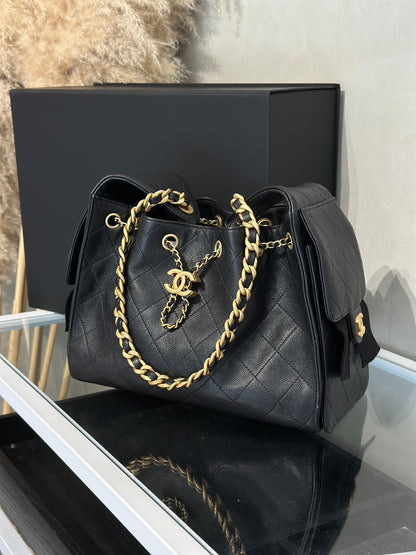 CHANEL 25 Hobo Bag - 小號黑金