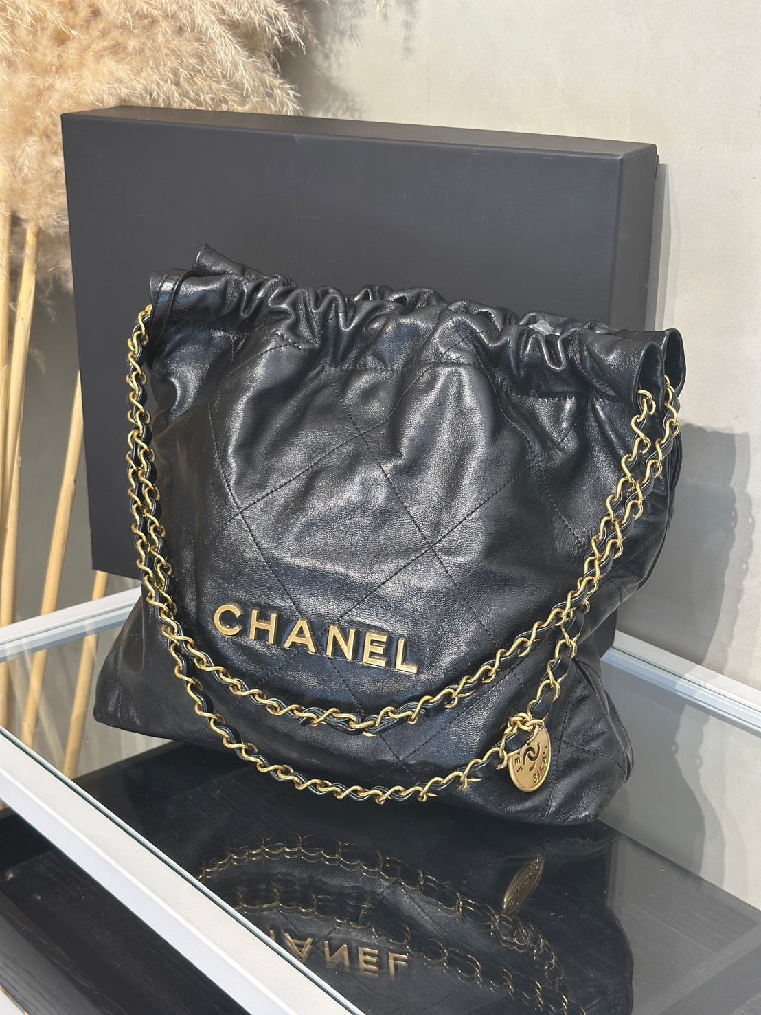 CHANEL 22 Bag - 小號黑金