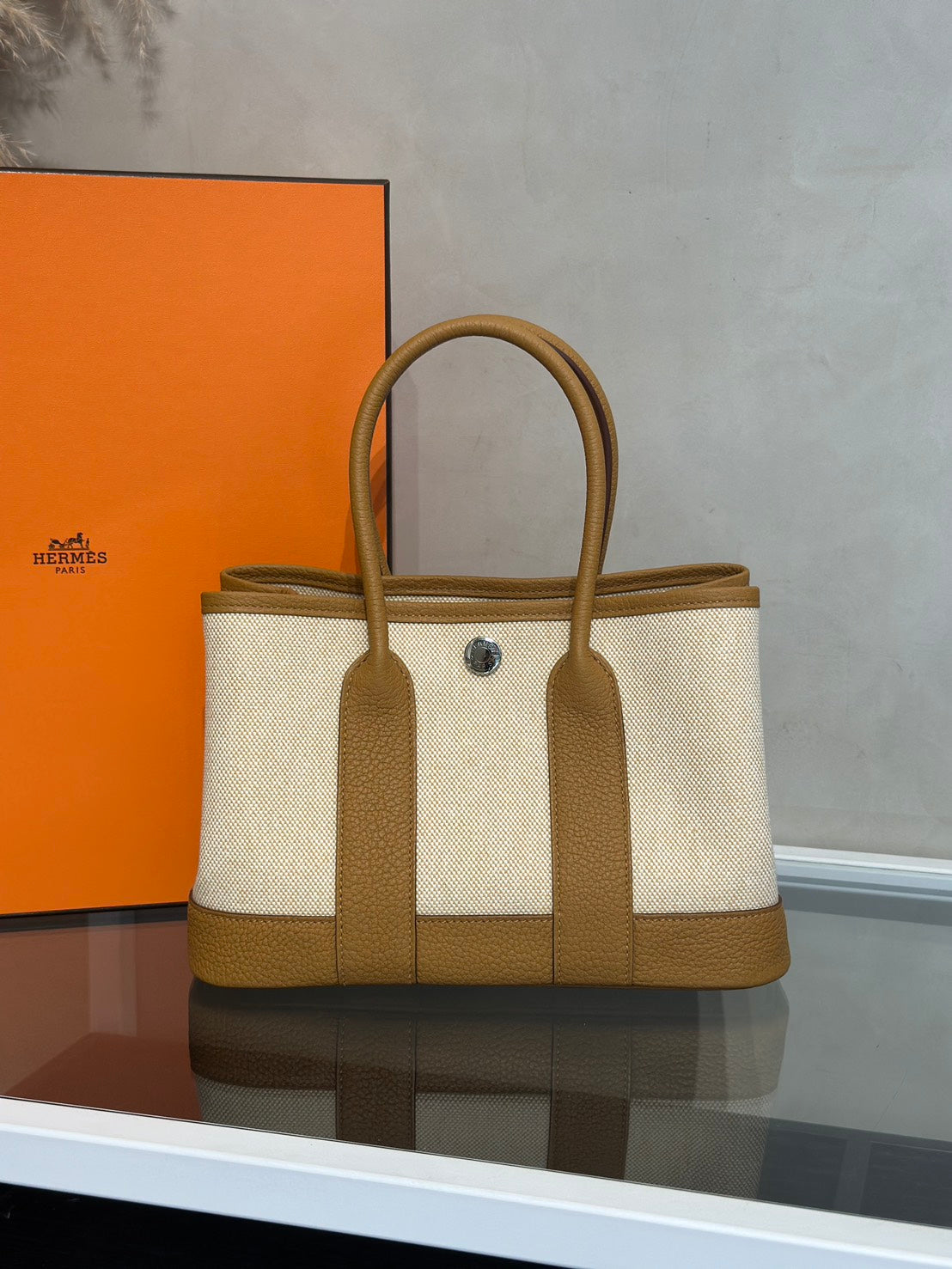 HERMES Mini Garden Party - Sesame 2S 帆布芝麻 G