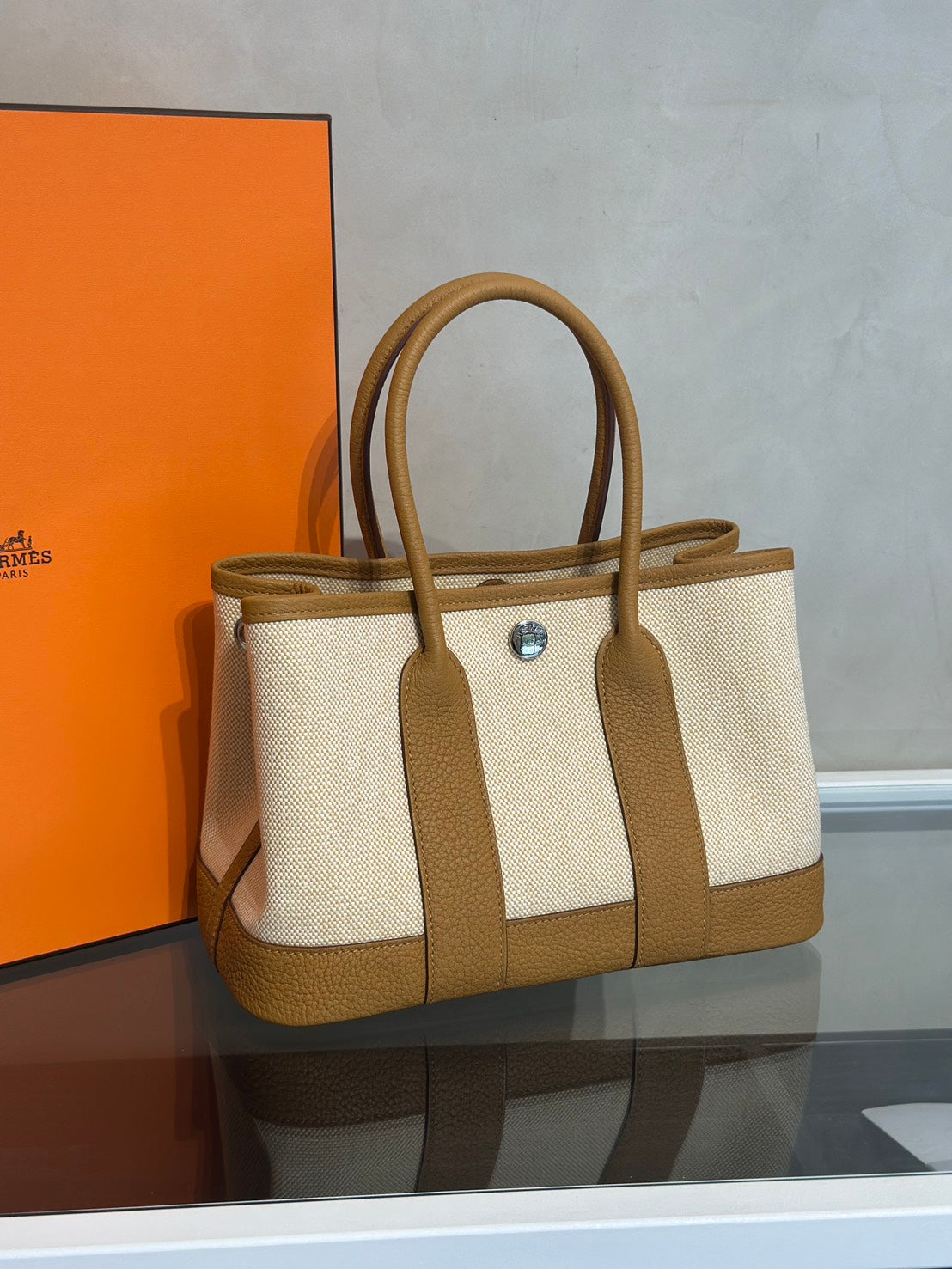 HERMES Mini Garden Party - Sesame 2S 帆布芝麻 G