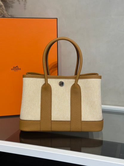 HERMES Mini Garden Party - Sesame 2S 帆布芝麻 G