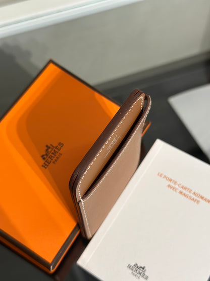 HERMES 磁吸式卡片支撐架 - 金棕