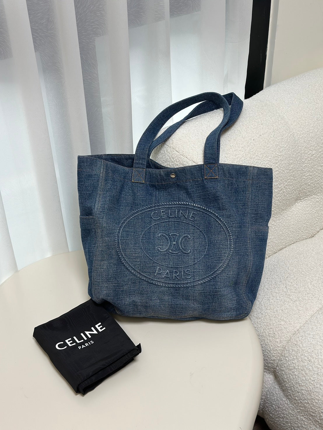 CELINE 牛仔托特包