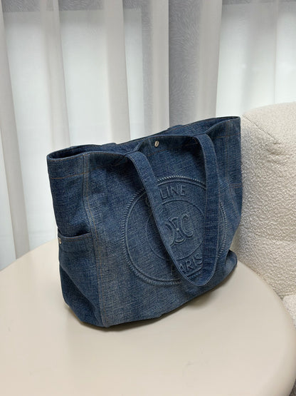 CELINE 牛仔托特包