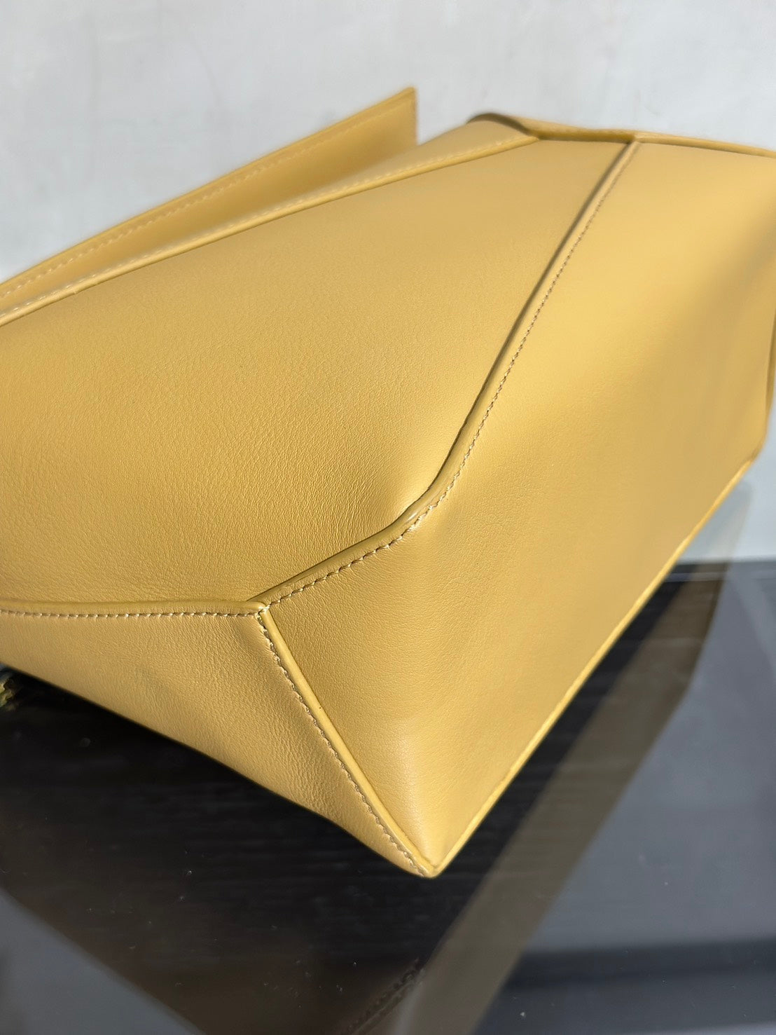 LOEWE Puzzle小牛皮手袋 - 小號薑黃色