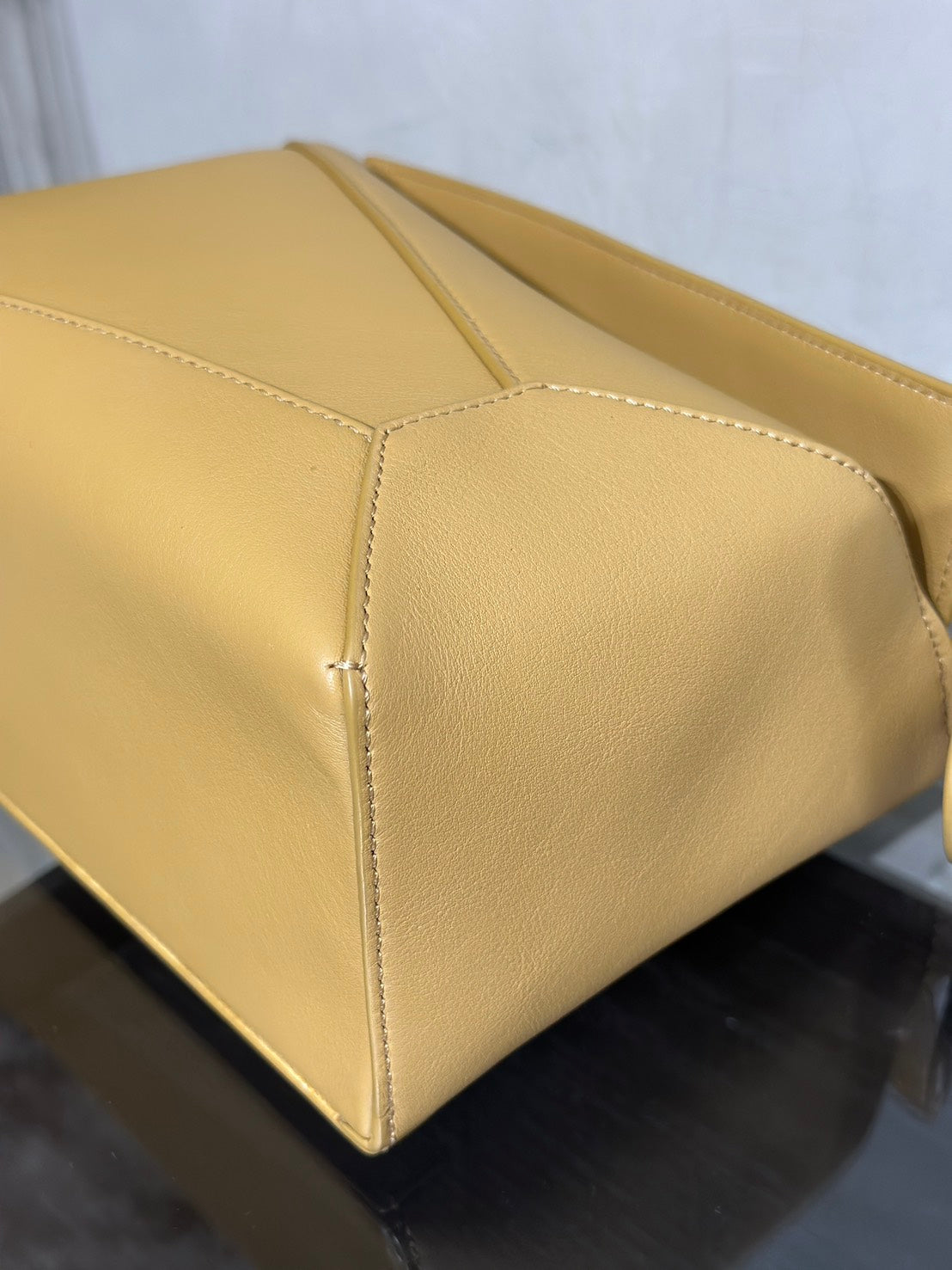 LOEWE Puzzle小牛皮手袋 - 小號薑黃色