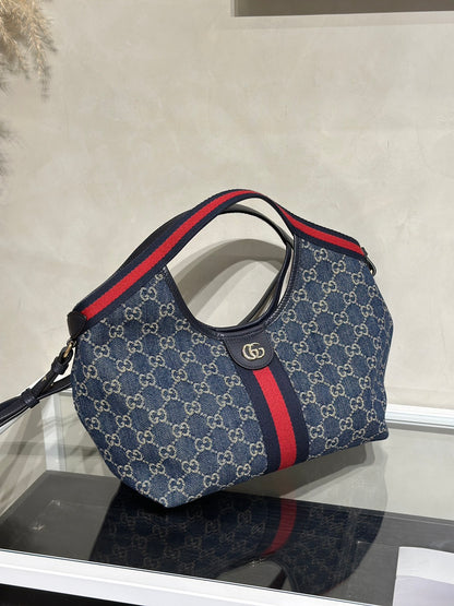 GUCCI Giglio托特包 - 小號藍