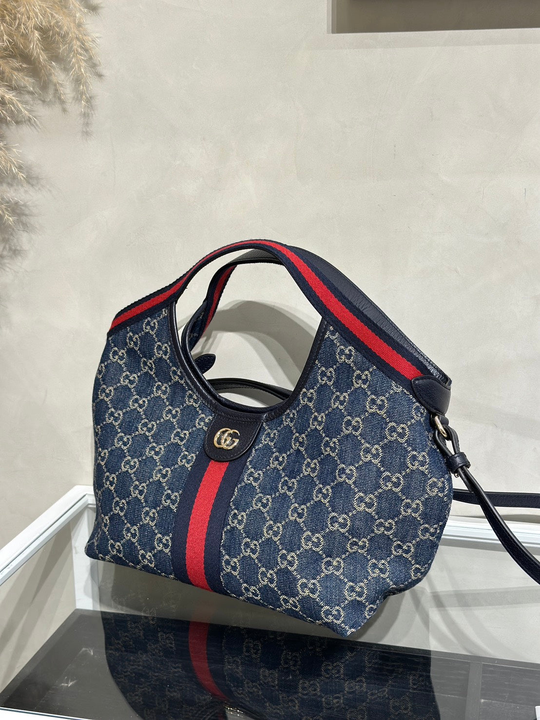 GUCCI Giglio托特包 - 小號藍