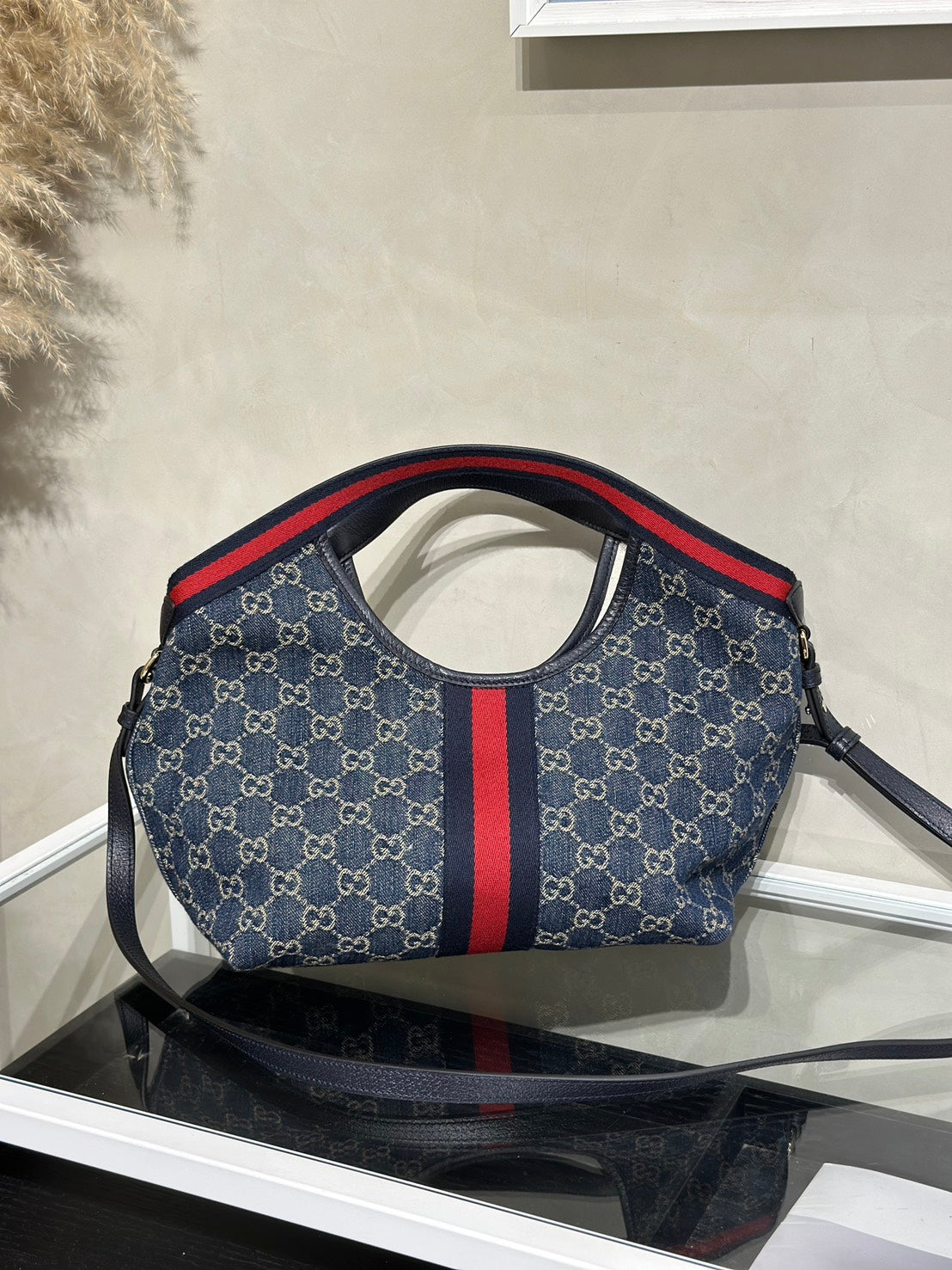 GUCCI Giglio托特包 - 小號藍