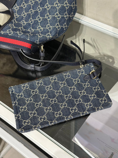 GUCCI Giglio托特包 - 小號藍