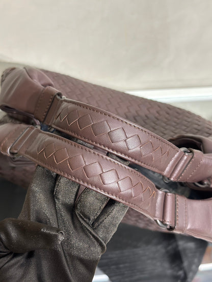 BOTTEGA VENETA Intrecciato Campana單肩包 -咖啡棕