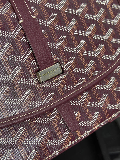 GOYARD Belvedere 郵差包 - 小號酒紅