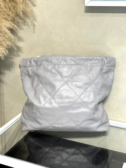 CHANEL 22 Bag - 中號灰銀