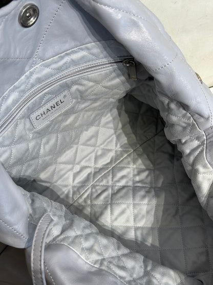 CHANEL 22 Bag - 中號灰銀