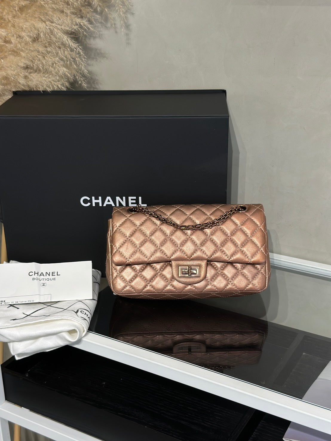 CHANEL 2.55經典口蓋包 24 - 玫瑰金