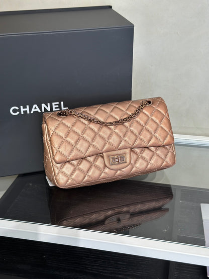 CHANEL 2.55經典口蓋包 24 - 玫瑰金