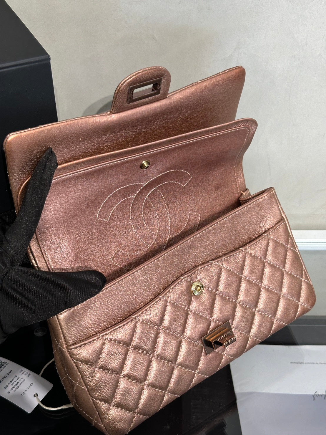 CHANEL 2.55經典口蓋包 24 - 玫瑰金