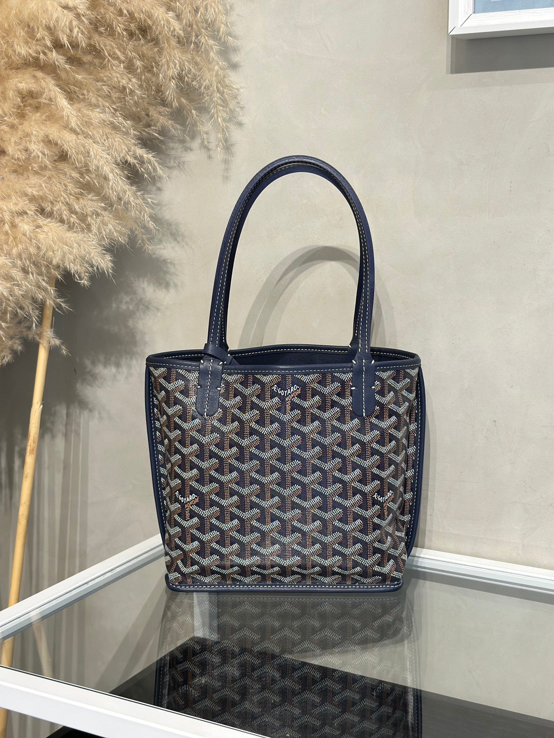 GOYARD Anjou Mini Tote - 深藍