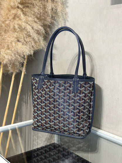 GOYARD Anjou Mini Tote - 深藍