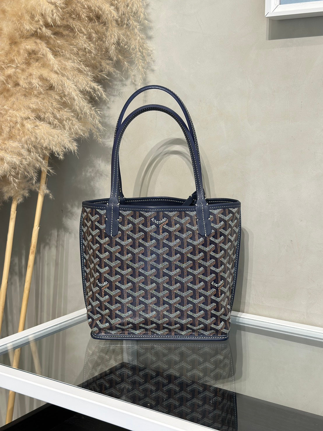 GOYARD Anjou Mini Tote - 深藍