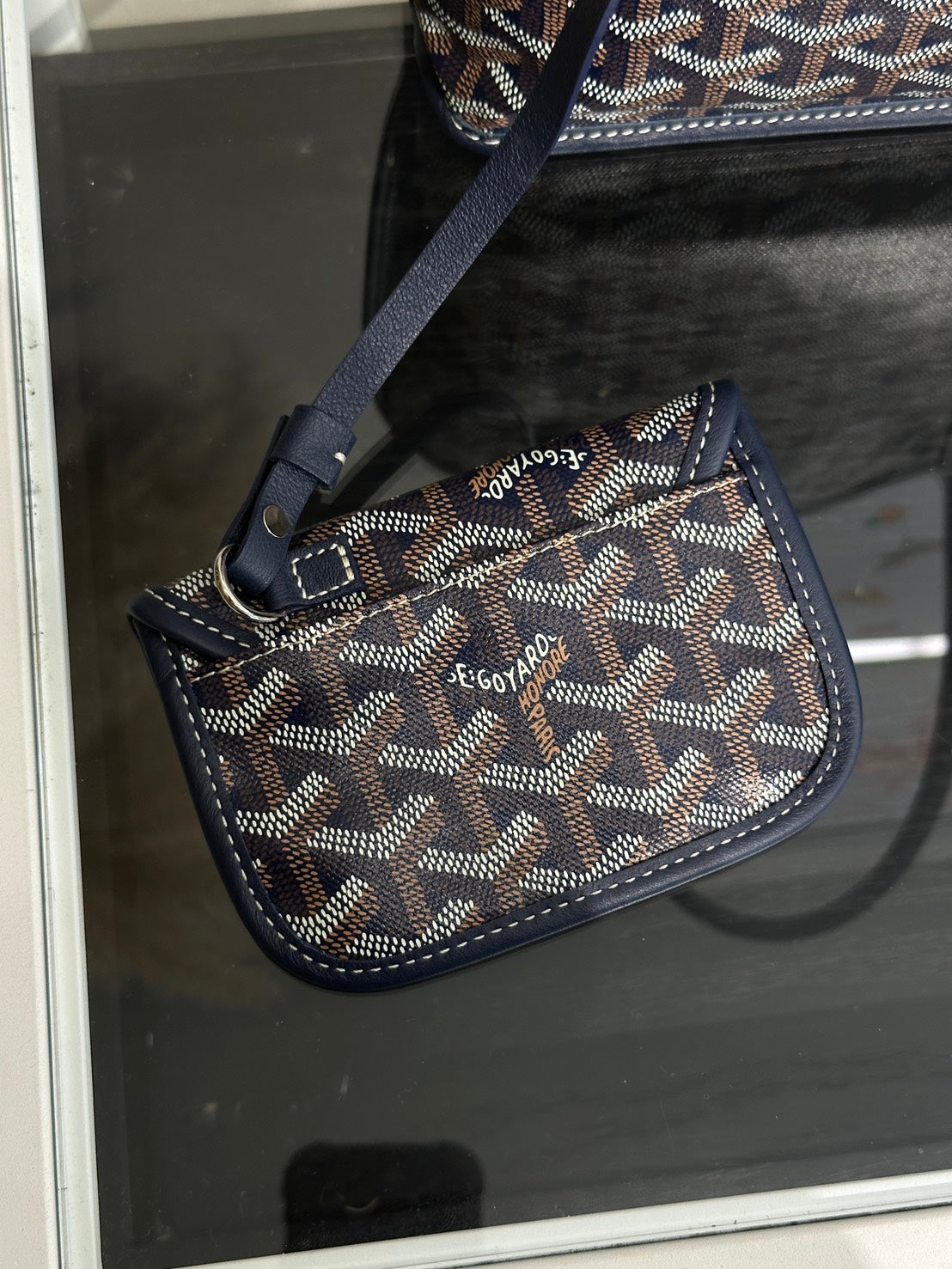 GOYARD Anjou Mini Tote - 深藍