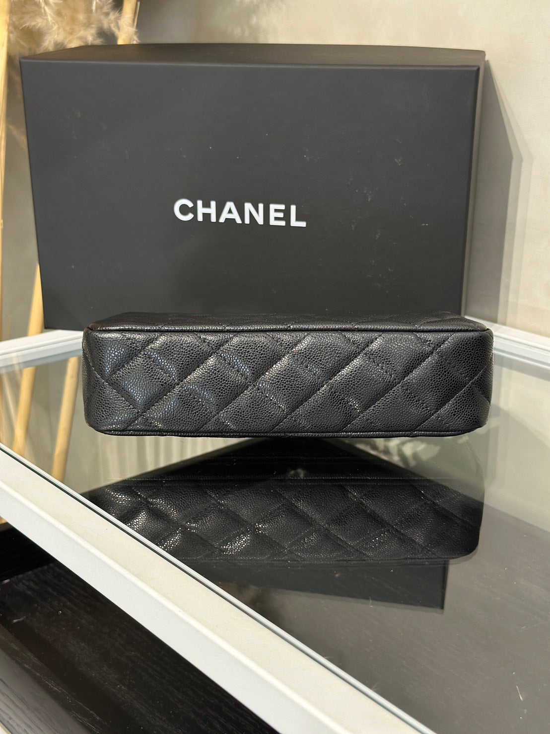 CHANEL 雙鍊條麻將包 - 黑金