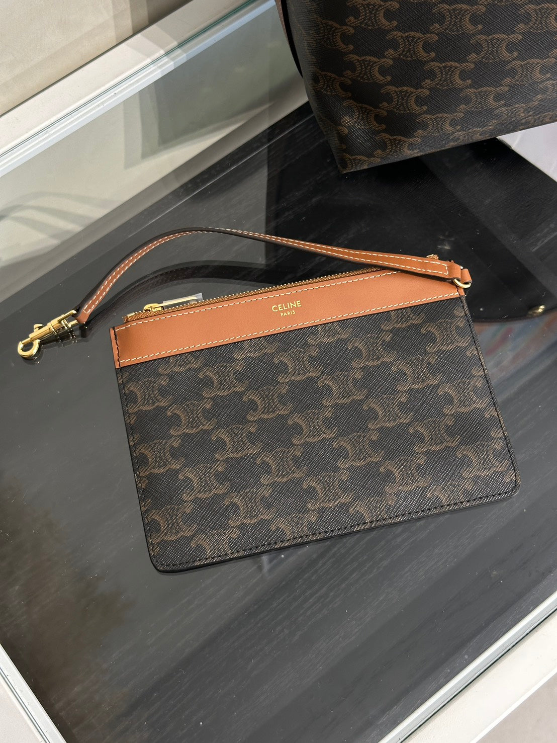 CELINE Soft Shopper單肩包 - 棕