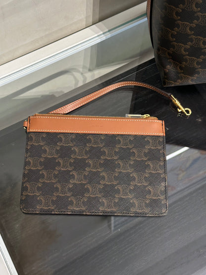 CELINE Soft Shopper單肩包 - 棕
