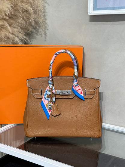 HERMES Birkin 30 - Gold 37 金棕銀 🄹