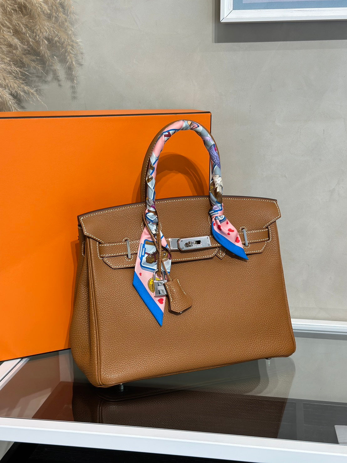 HERMES Birkin 30 - Gold 37 金棕銀 🄹