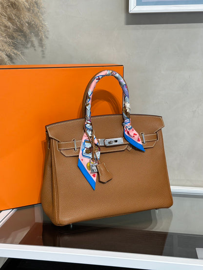 HERMES Birkin 30 - Gold 37 金棕銀 🄹