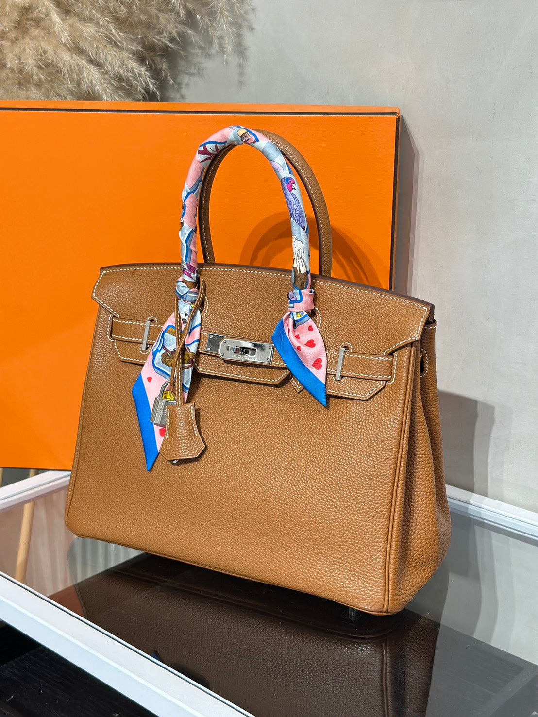 HERMES Birkin 30 - Gold 37 金棕銀 🄹
