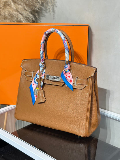 HERMES Birkin 30 - Gold 37 金棕銀 🄹